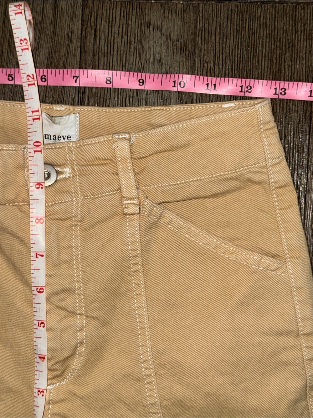 Maeve The Delaney Crop Clean Seamed High Rise Wide Leg Jeans Neutral - Picture 8 of 9